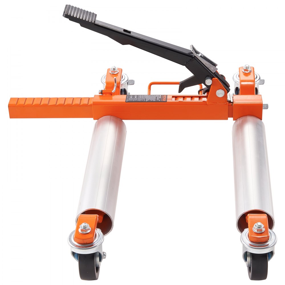 VEVOR Wheel Dolly, 1 Set Wheel Dolly Car Skate, Heavy Duty Vehicle Positioning with Ratcheting Foot Pedal, Ratchet Type Tire Skate Tire Jack for Car Truck RV Trailer, 1500 LBS