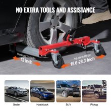 VEVOR Wheel Dolly Heavy Duty Vehicle Positioning Tire Jack Car Lifter 1500 Lbs