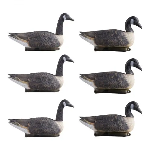 VEVOR Canada Goose Decoys, Outdoors Goose Decoy for Waterfowl Hunting, Durable Plastic Floaters with Ultra Realistic Paint, for Pool, Pond, Lake, Garden Yard Decoration, Easy to Carry and Use, 6-Pack