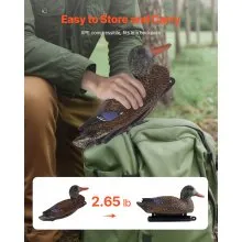 Duck Decoy Outdoor Teal Decoy Realistic Plastic Floating Duck for Hunting 6-Pack