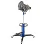 VEVOR Hydraulic Transmission Jack, 1660 lbs / 0.75 Ton Lifting Capacity Telescoping Transmission Jack with Foot Pedal, 360° Swivel Wheel, 34.6-69.3 in High Lifting Height, Lift Hoist for Garage/Shop