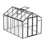 VEVOR Polycarbonate Greenhouse, 236 x 289 cm, Outdoor Greenhouse with 2 Vent Windows, Pavilion Styled Greenhouse with Hinged Door, Aluminum Large Walk-in Greenhouse Kit for Outside Garden Backyard