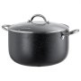 VEVOR Aluminum Stock Pot, 11.4 L Nonstick Ceramic Coated Pot with Glass Lid, PFOA-Free, PFAS-Free, Compatible with Gas Stoves, Induction Cooktops, Electric Stoves, for Soups, Stews, and Pasta