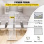 VEVOR Acrylic Podium 45" Tall Plexiglass Podium 26.8"x15" Table Acrylic Pulpits for Churches with 8 mm Thick Acrylic Board Acrylic Podiums and Lecterns Design for Lecture Recital Speech & Presentation