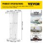 Vevor Acrylic Podium Plexiglass Podium 45 Inch Tall Acrylic Pulpits For Churches