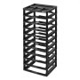 Organizador de plástico VEVOR, grande capacidade de 10 camadas com parte superior organizadora, apenas estrutura preta, material PP, armazenamento multifuncional para scrapbooking, para itens essenciais de escritório, ferramentas, materiais de artes e artesanato