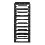 Organizador de plástico VEVOR, grande capacidade de 10 camadas com parte superior organizadora, apenas estrutura preta, material PP, armazenamento multifuncional para scrapbooking, para itens essenciais de escritório, ferramentas, materiais de artes e artesanato