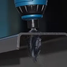VEVOR Step Drill Bit 3/16 to 1-3/8 in High Speed Steel 3/8 in Triangular Shank