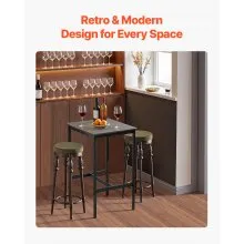 VEVOR 24 in Bar Table Height Pub Table Cocktail Coffee Counter Kitchen Dining