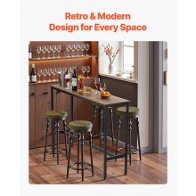 Bar Table Height Pub Table Cocktail Coffee Counter Kitchen Dining 55x15x39 in
