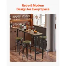 VEVOR Bar Table Height Pub Table Cocktail Counter Kitchen Dining 55x15x39 in