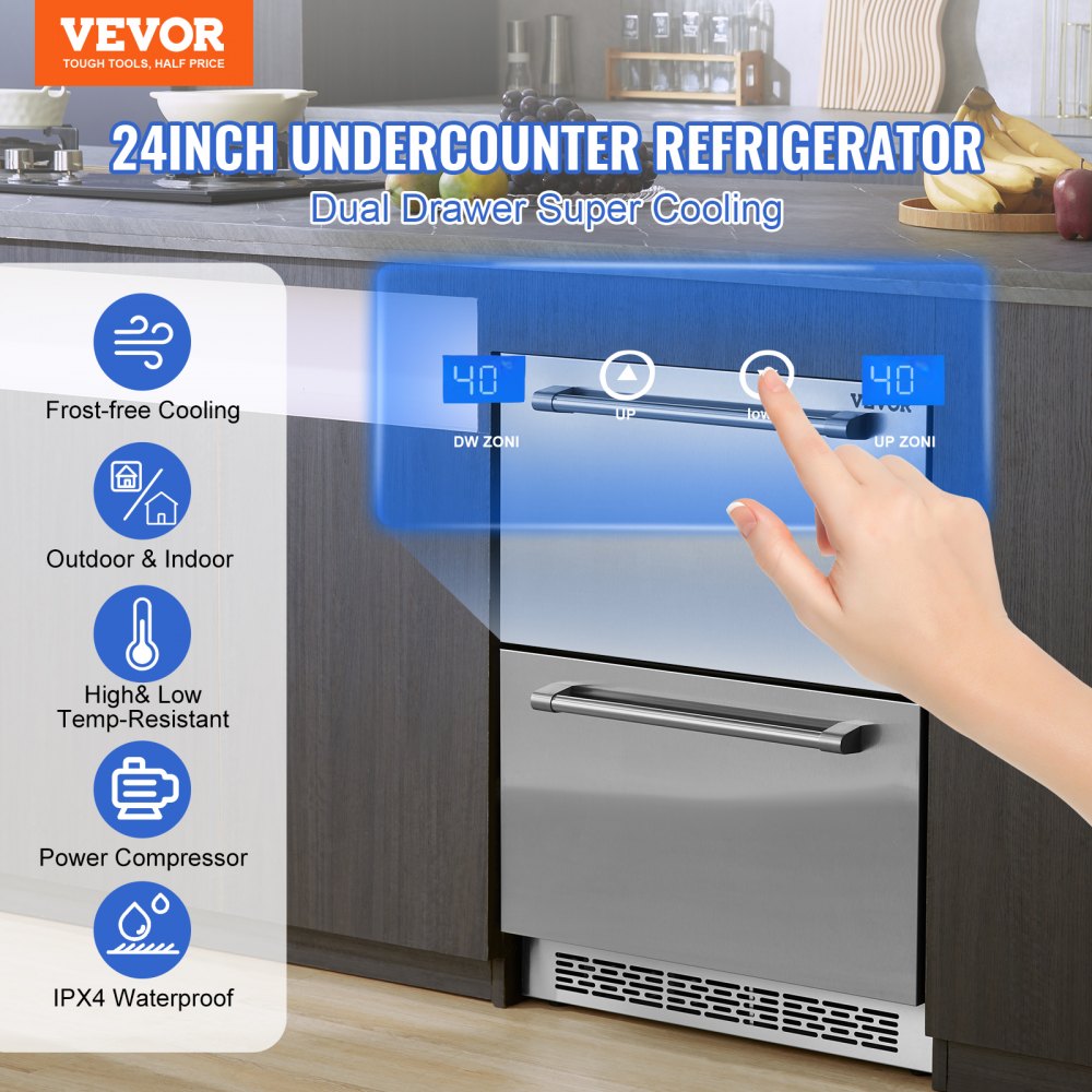 Undercounter and Double Drawer Refrigerators