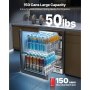 24 Inches Drawer Refrigerator Stainless Steel Dual Drawer Fridge for Home