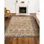 Large Area Rug 8 x 10 ft Anti-Skid Tear-Resistant Floor Mat Vintage Brown Green