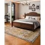 Large Area Rug 8 x 10 ft Anti-Skid Tear-Resistant Floor Mat Vintage Brown Green