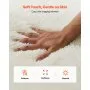 VEVOR Indoor Plush Area Rugs, 2.44 x 3.05m Soft Plush Carpet, Furry Shag Area Rugs for Living Room, Bedroom, Sunroom, Modern Home Decor Aesthetic, Non-Shedding, Non-Woven, Slip-Resistant, Ivory White