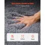 VEVOR Indoor Plush Area Rugs, 2.44 x 3.05m Soft Plush Carpet, Furry Shag Area Rugs for Living Room, Bedroom, Sunroom, Modern Home Decor Aesthetic, Non-Shedding, Non-Woven, Slip-Resistant, Smoke Gray