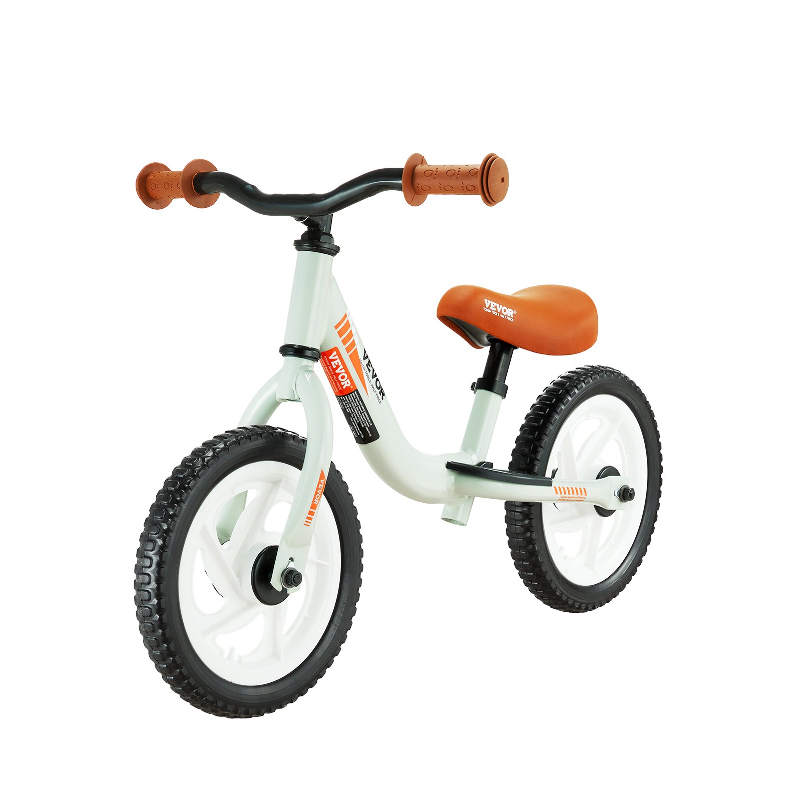 VEVOR Toddler Balance Bike, Lightweight Aluminum Alloy Balance Bicycle for Kids, with Adjustable Seat & Handlebar, 12" EVA Foam Tires, No Pedal Kids Bicycle Gift for 1-5 Years Boys Girls, 55LBS Suppor