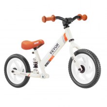 VEVOR Toddler Balance Bike, 12" Carbon Steel Kids Bike with Adjustable Seat & Handlebar, EVA Foam Tires, No Pedal Kids Balance Bicycle Gift for 1-5 Years Boys Girls, 55LBS Support