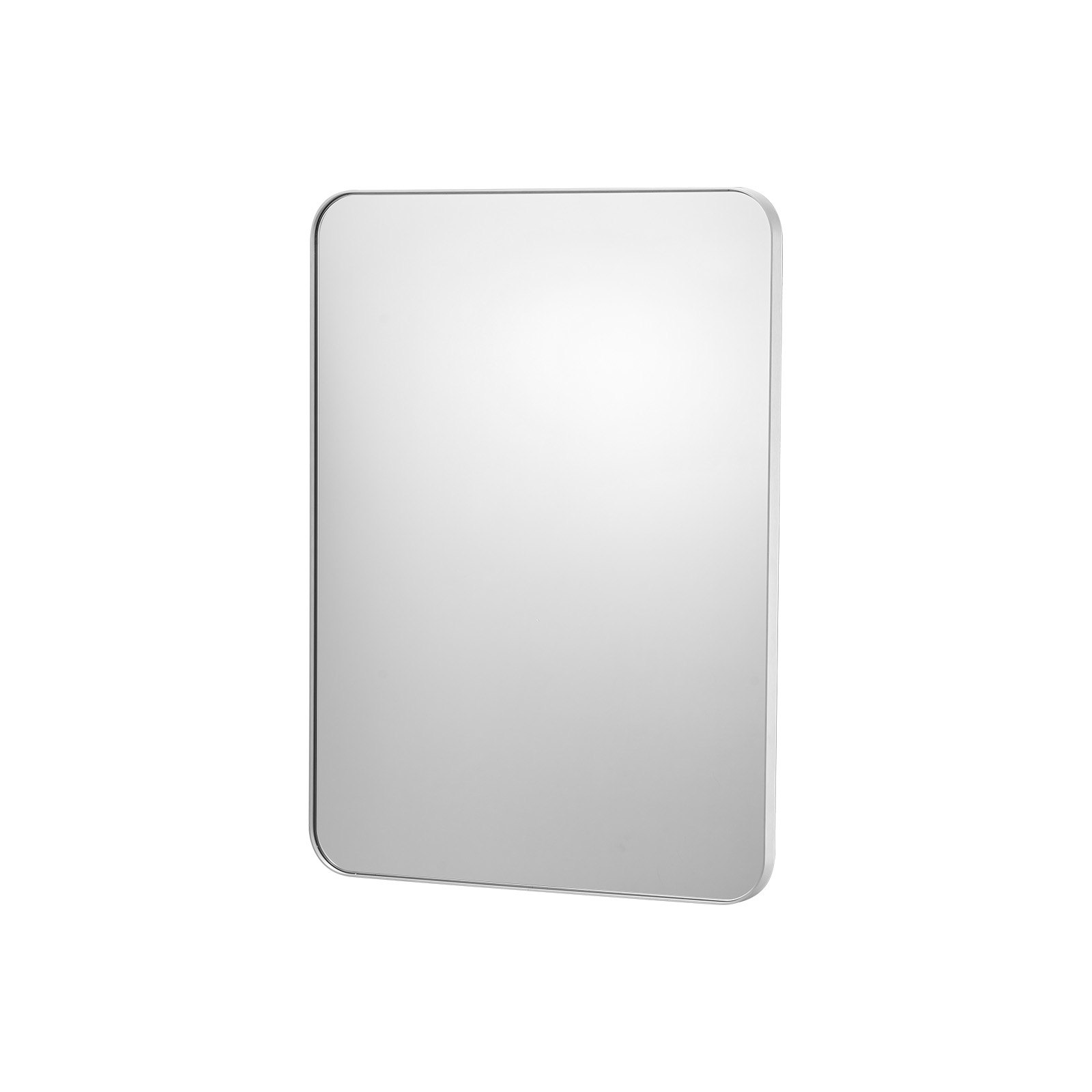 VEVOR Wall Mounted Makeup Mirror, 0.15" Thick, 22" x 30" Mirror with Aluminium Alloy Frame & Explosion-Proof Film, Scratch-Resistant Mirror with Z-Shaped Bracket, Fit for Bathroom/Bedroom/Living Room