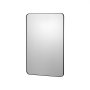 VEVOR Wall Mounted Makeup Mirror, 0.15" Thick, 24" x 36" Mirror with Aluminium Alloy Frame & Explosion-Proof Film, Scratch-Resistant Mirror with Z-Shaped Bracket, Fit for Bathroom/Bedroom/Living Room