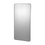 VEVOR Wall Mounted Makeup Mirror, 0.15" Thick, 28" x 60" Mirror with Aluminium Alloy Frame & Explosion-Proof Film, Scratch-Resistant Mirror with Z-Shaped Bracket, Fit for Bathroom/Bedroom/Living Room