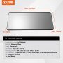 VEVOR Square Wall Mounted Mirror 30" x 55" Mirror with Aluminium Alloy Frame