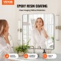 VEVOR Square Wall Mounted Mirror 36" x 36" Mirror with Aluminium Alloy Frame