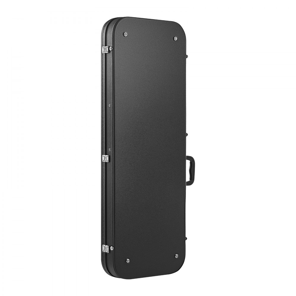 VEVOR Electric Guitar Hard Case, 1095 mm Rectangular Guitar Hard Case, With Lock Latch Keys Handle, PVC Padding Soft Lining Water-Resistant Hard Shell Guitar Cases, for 990 mm Electric Guitars, Black