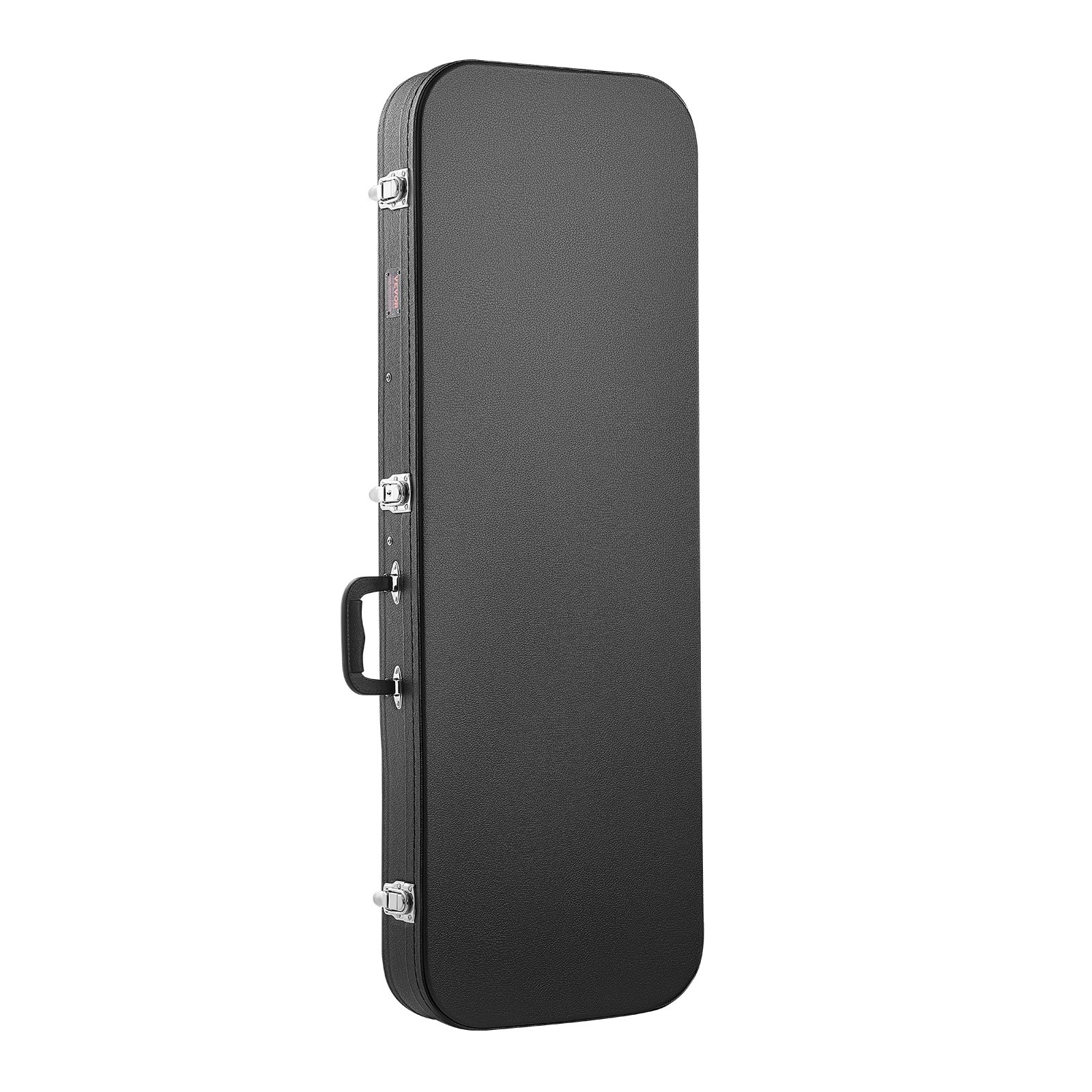 VEVOR Electric Guitar Hard Case, 1095 mm Rectangular Guitar Hard Case, With Lock Latch Keys Handle, PVC Padding Soft Lining Water-Resistant Hard Shell Guitar Cases, for 990 mm Electric Guitars, Black