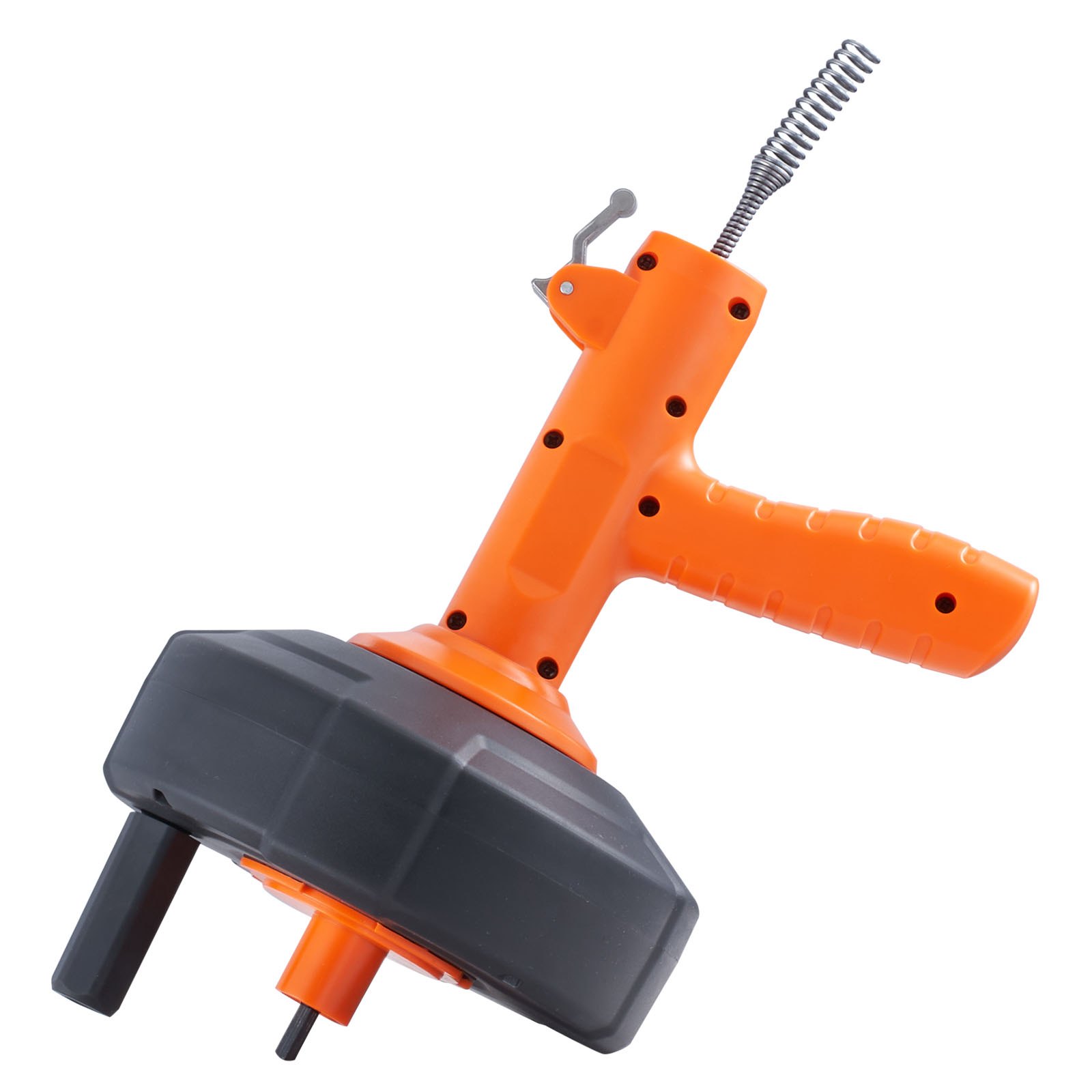 VEVOR Drain Auger 25 pés, encanamento cobra alimentação automática, encanadores cobra com acessório de broca, tubo cobra dreno entupimento removedor para cozinha banheiro pia chuveiro com mangueira protetora e luvas