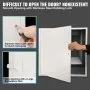 VEVOR Access Panel for Drywall & Ceiling, 24 x 24 Inch Plumbing Access Panels, Reinforced Access Door, Heavy-Duty Steel Wall Hole Cover, Easy Install Removable Hinged Panel for Wiring & Cables, Silver