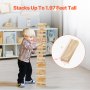 Tumbling Timber Toy 54 Blocks Tumble Tower Blocks Pine Wood Crate Multiple