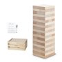VEVOR Tumbling Timber Toy, 60 Blocks Giant Tumble Tower Blocks Game, Pine Wood Tumbling Tower Game with Storage Crate and Scoreboard, Wooden Stacking Game, Tumble Tower Family Games for Indoor/Outdoor