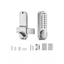 VEVOR Mechanical Keyless Entry Door Lock 14 Key Mechanical Door Lock Single-Side