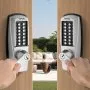 VEVOR Mechanical Keyless Entry Door Lock, 14 Key Mechanical Door Lock with Keys, Mechanical Keypad Door Lock with Handle, Stainless Steel Waterproof Keyless Gate Lock, for Home Office Outdoor Garage
