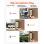 VEVOR Mechanical Keyless Entry Door Lock, 14 Key Mechanical Door Lock, Mechanical Keypad Door Lock with Handle, Double-Sided Stainless Steel Waterproof Keyless Gate Lock, for Home Office Fence Garage