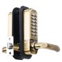 VEVOR Mechanical Keyless Entry Door Lock, 14 Key Mechanical Door Lock, Mechanical Keypad Door Lock with Handle, Double-Sided Stainless Steel Waterproof Keyless Gate Lock, for Home Office Fence Garage