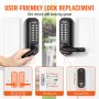 VEVOR Mechanical Keyless Entry Door Lock, 14 Digit Keypad, Embedded Outdoor Gate Door Locks Set with Keypad and Handle, Water-proof Zinc Alloy, Easy to Install, for Garden, Garage, Yard, Storage Shed