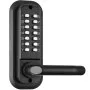 VEVOR keyless entry door lock with black handle and numeric keypad for secure access.