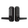 Cerradura mecánica sin llave VEVOR, actualización de código 2.0, código de 4 a 7 dígitos, cerradura de puerta con teclado de combinación de un solo lado con pulsador y manija, bloqueo automático, para interiores o exteriores, bronce aceitado.