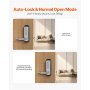 Mechanical Keyless Entry Door Lock 14 Key Mechanical Keypad Lock for Home Sliver