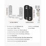 Mechanical Keyless Entry Door Lock 14 Key Mechanical Keypad Lock for Home Sliver