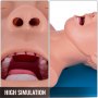 VEVOR PVC Adult Intubation Manikin Teaching Model, Airway Management Trainer Tracheal Intubation Training Simulator Model, Science Lab Education, 110V