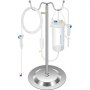 VEVOR phlebotomy practice kit with iv tubes and collection container on a metal stand.