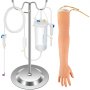 Kit de prática de flebotomia VEVOR, treinamento de punção venosa intravenosa, kit de braço de prática de alta simulação IV com bolsa de transporte, prática e aperfeiçoamento de habilidades IV, para estudantes, enfermeiros e profissionais