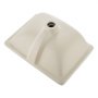 VEVOR Undermount Bathroom Sink, 460 x 330 mm Rectangular White Ceramic Vessel Sink with Overflow Hole, Under Counter Drop in Modern Lavatory Vanity Bath Wash Bowl Basin, Rectangle for Small Space