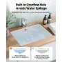 VEVOR Undermount Bathroom Sink, 470 x 335 mm Rectangular White Ceramic Vessel Sink with Overflow Hole, Under Counter Drop in Modern Lavatory Vanity Bath Wash Bowl Basin, Rectangle for Small Space