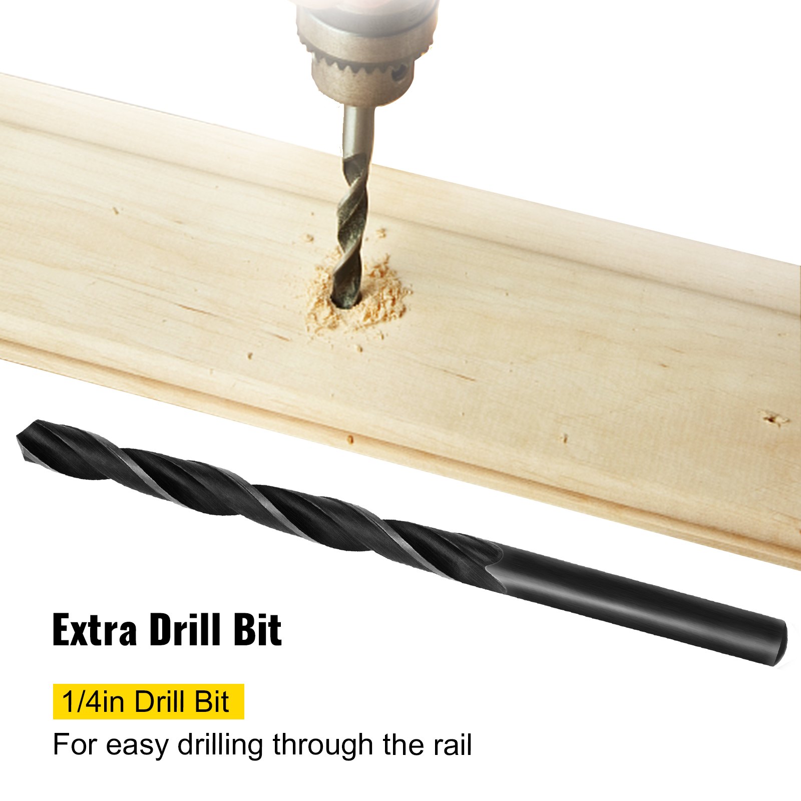 VEVOR Cable Railing Kit, 104pcs T316 Stainless Steel Protective Protector Sleeves, Fit 1/8'' or 3/16'' Cable Railing System for Stair Railing, Deck Railing, DIY Balustrade, Cable Railing Hardware