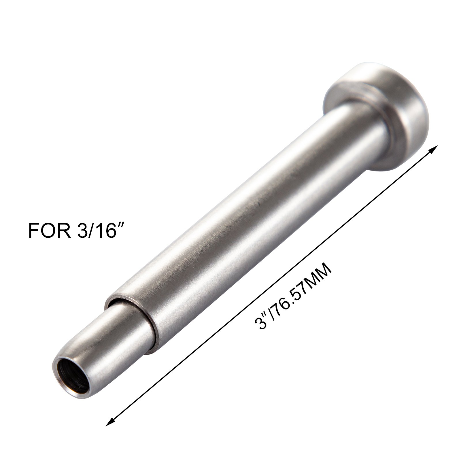 VEVOR Cable Railing Swage 3/16 Inch Stainless Steel Railing 104 Pack SS316 Hand Swage Threaded Stud Tension End Fitting Terminal Cable Railing Kit for Stair Deck Railing Wood & Metal Post